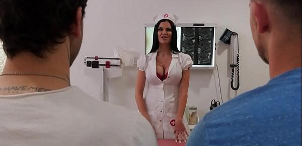  Sexy nurse gets creampied